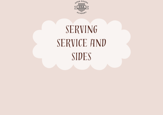 Serving Service and sides 